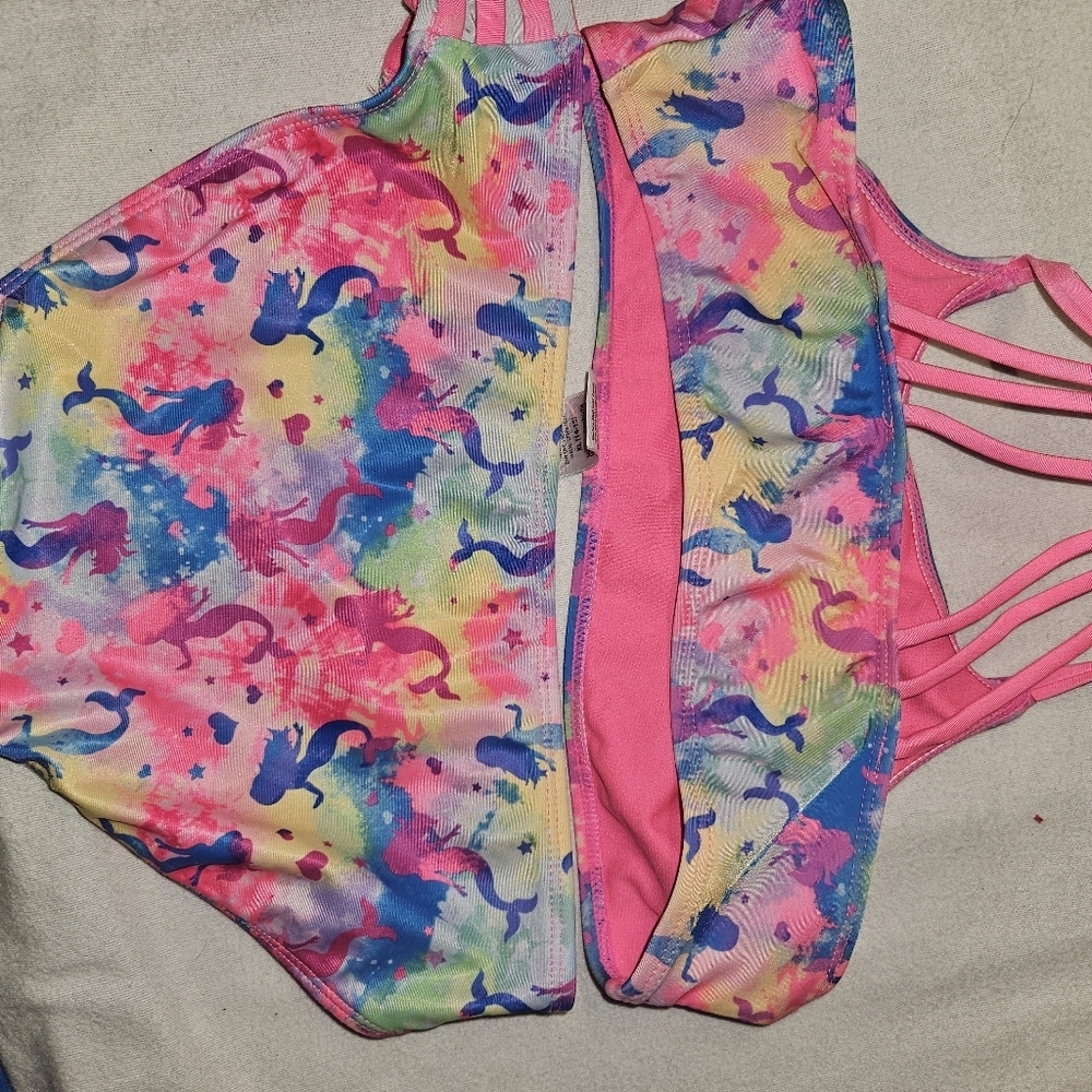 Wonder Nation Girls Mermaid Bikini Size Xl (14-16) - Picture 5 of 9